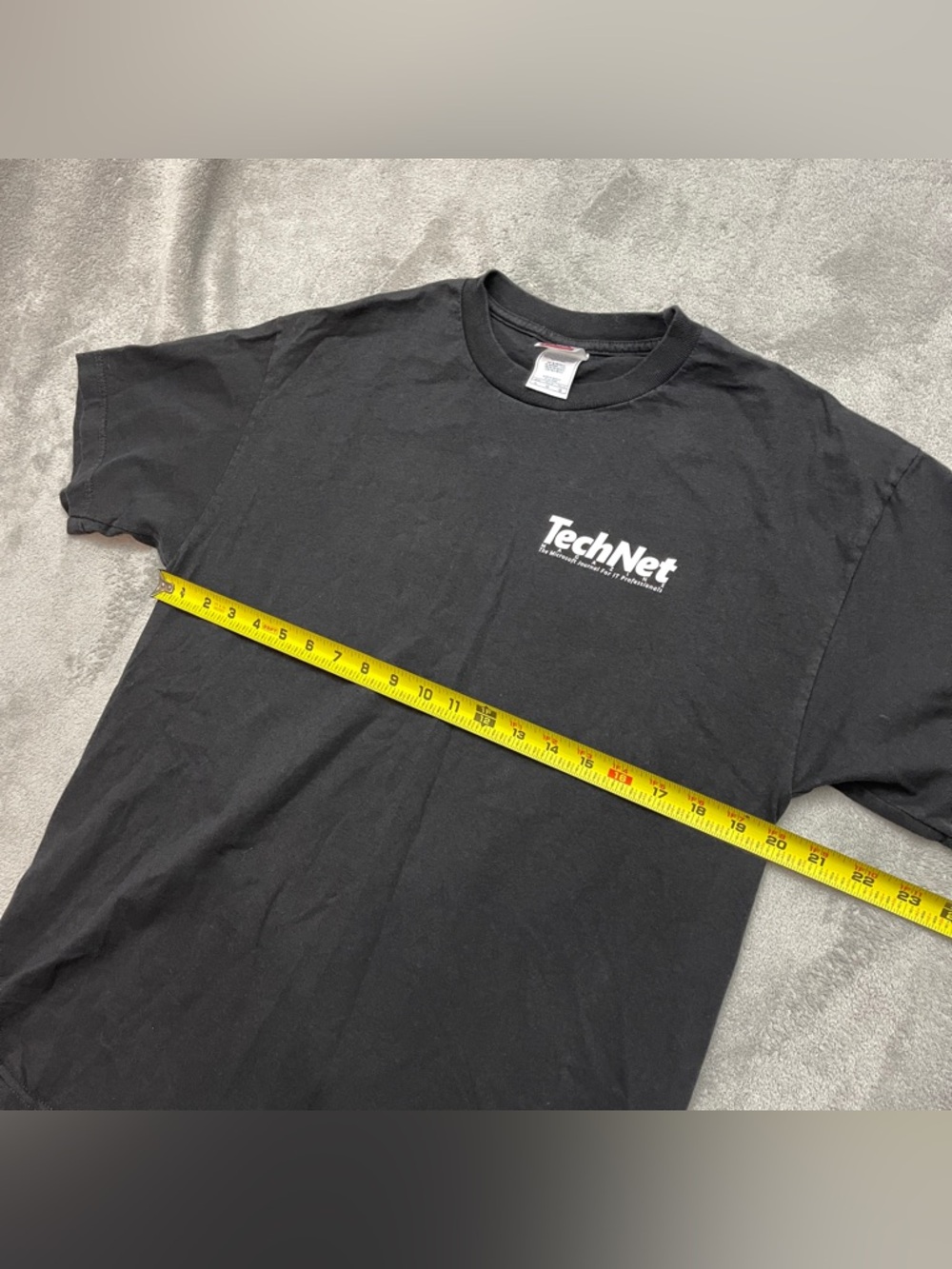Y2K Microsoft Computers TechNet Tech Net Tech Wear Black T-Shirt Size Large 90s - Picture 8 of 9